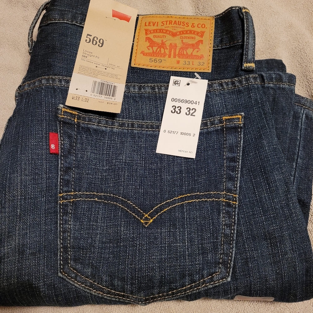 Levi's Loose Fit Straight 569 Men's Jeans Size 33x32